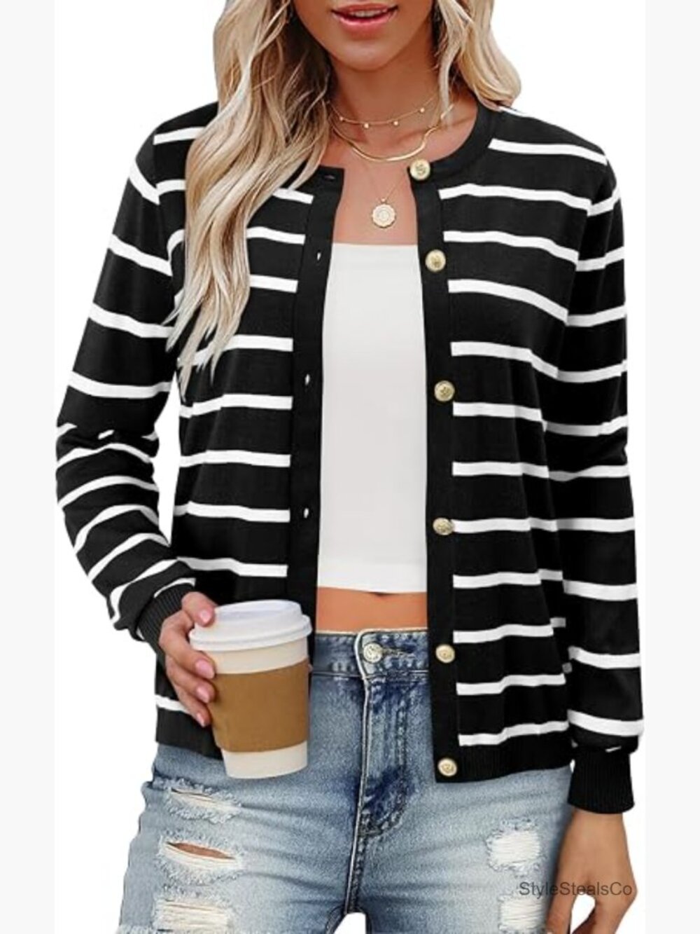 Cardigan for Women Dressy Button Down Sweaters Work Cardigans Trendy Knit